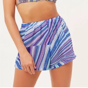 Frankie's Bikinis Multicolor Striped Shorts